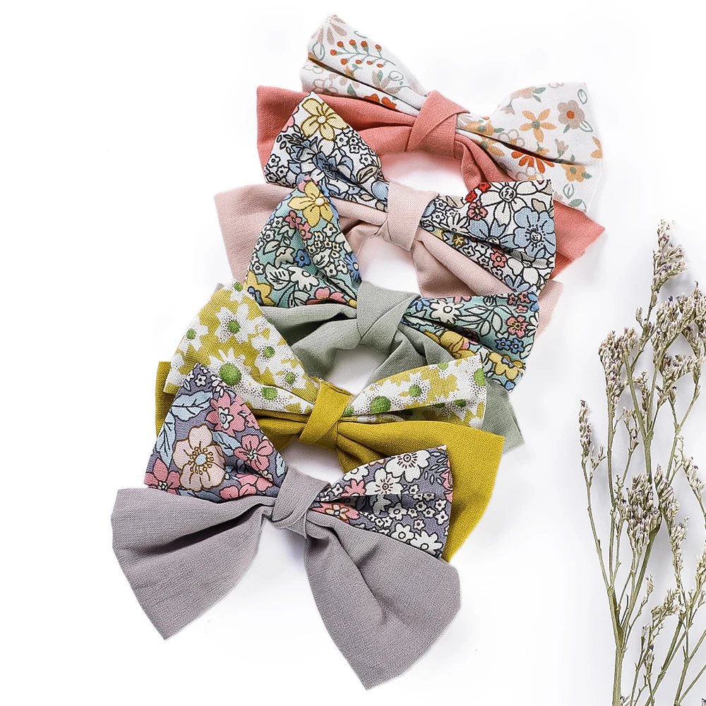 1-Pcs-Set-Sweet-Bowknot-Hairclips-for-Girls-Cute-Print-Hair-Clips-Boutique-Headwear-Handmade-Hair-1