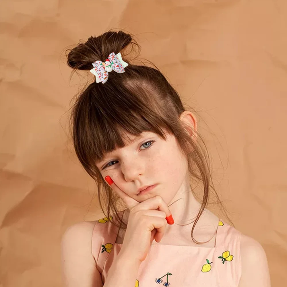 1PC-3inch-Christmas-Glitter-Hair-Bows-For-Kids-Girls-Hair-Clips-Baby-Snowman-Hairpins-Barrettes-Hairgrip-2