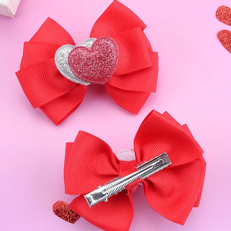 2pcs-Valentines-Day-Bows-Hair-Clip-Girls-Shinning-Love-Hearts-Hairpins-Headwear-Ribbon-Hairgripes-Baby-Hair-1